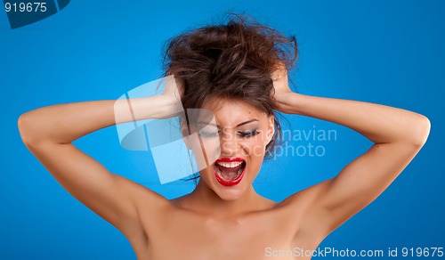 Image of  girl screaming