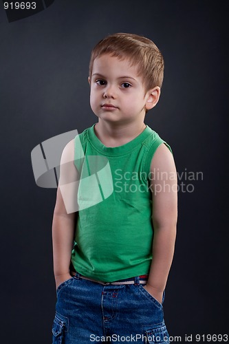 Image of  preschoold boy posing