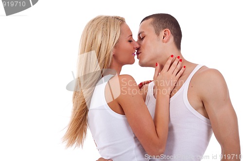 Image of couple before kiss