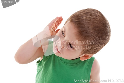 Image of kid looking to a side