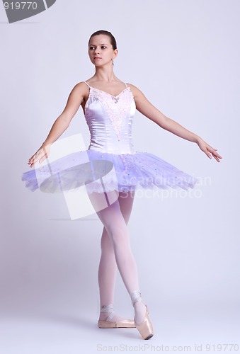 Image of young beautiful ballerina