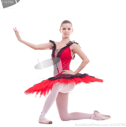 Image of young ballerina posing