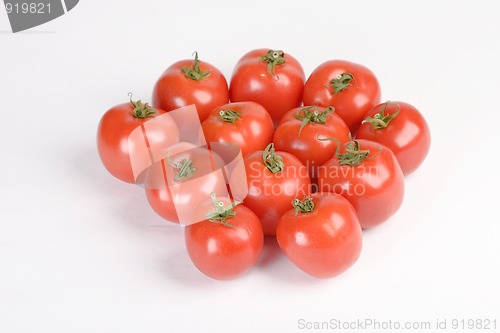 Image of fresh red tomatoes ready for salad