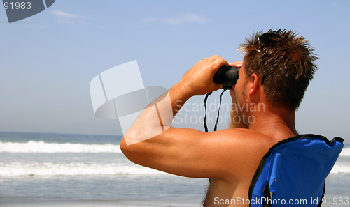 Image of Binoculars Man