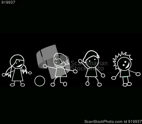 Image of Kids silhouettes