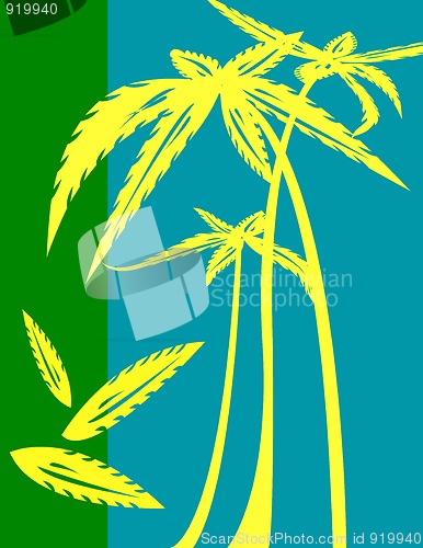 Image of Palm trees illustration