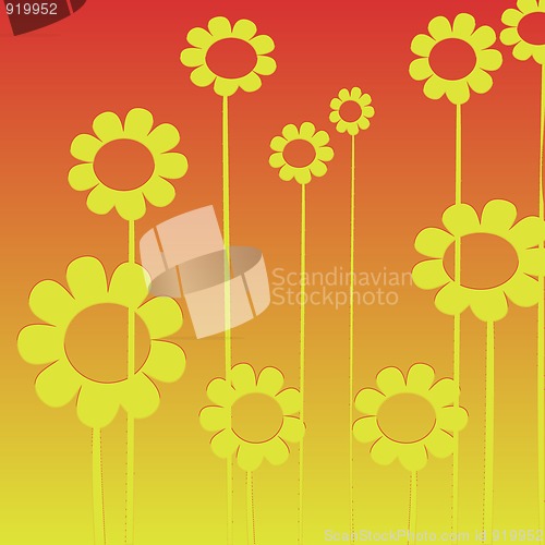 Image of Flowers background, clip art