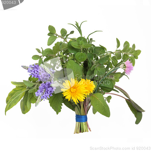 Image of  Herb and Flower Leaf Posy