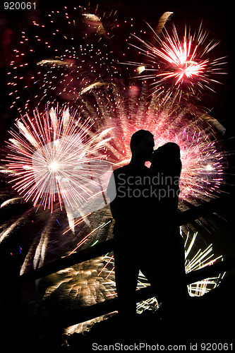 Image of Fireworks Couple