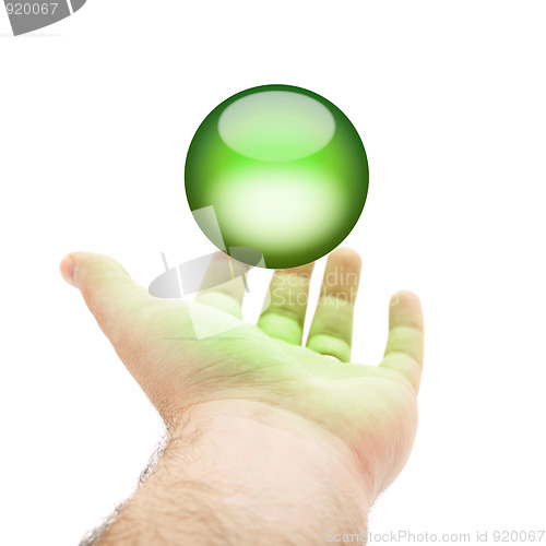 Image of Green Orb Hand