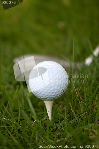 Image of Golf Ball and Tee