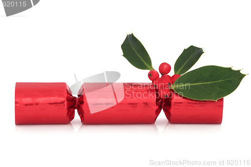 Image of Christmas Cracker and Holly