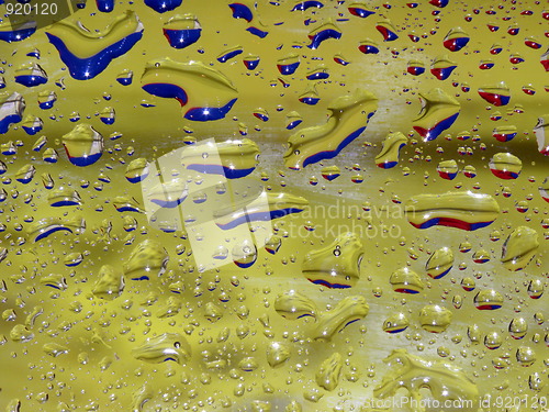 Image of Abstraction. Water. Drops of water