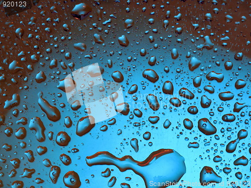 Image of Abstraction. Water. Drops of water