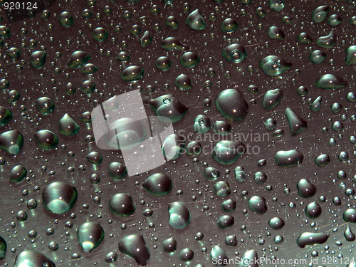 Image of Abstraction. Water. Drops of water