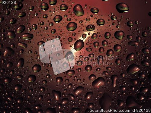 Image of Abstraction. Water. Chocolate bubbles