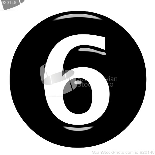 Image of 3D Framed Number 6