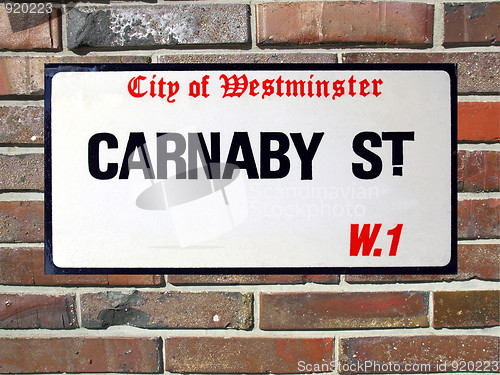 Image of Carnaby Street sign