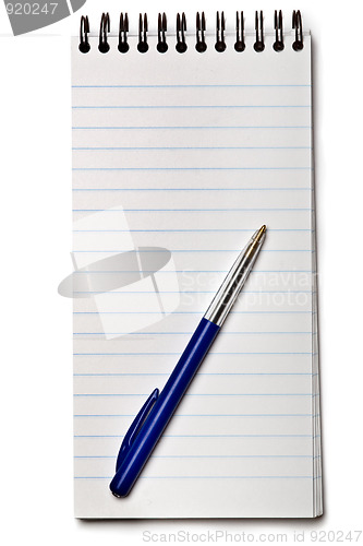 Image of Notebook with pen