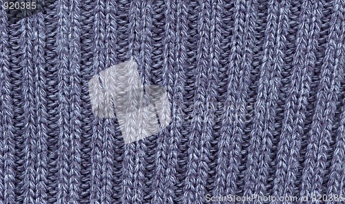 Image of Blue knitted cotton mesh