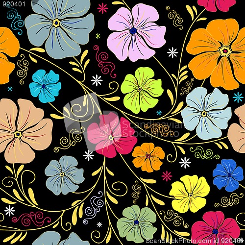 Image of Seamless floral pattern