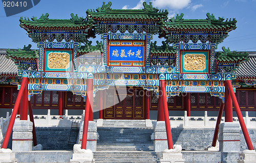 Image of Beijing Temple entrance.