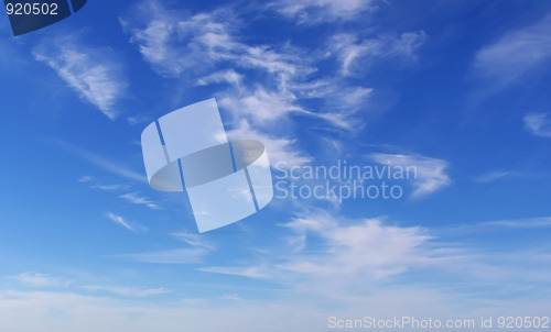 Image of Blue sky and clouds