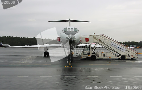 Image of Airplane in the airport