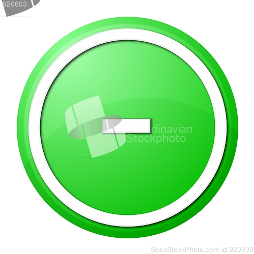 Image of Green  Button Minus