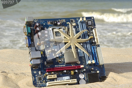 Image of USB on Beach