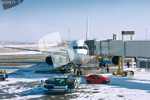 Image of Airplane prepare to boarding