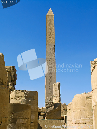Image of Ancient Obelisk at Karnak Temple, Luxor