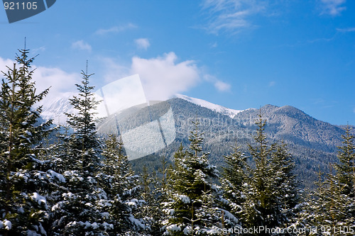 Image of View of mountains panorama