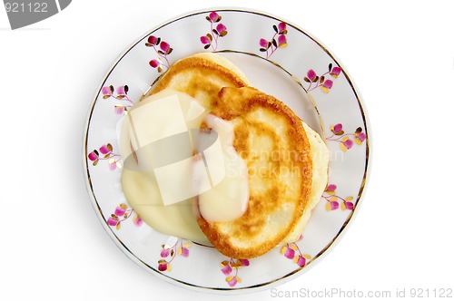 Image of Pancakes with condensed milk