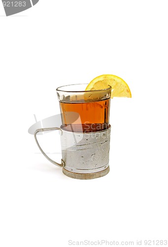 Image of Tea cup with lemon