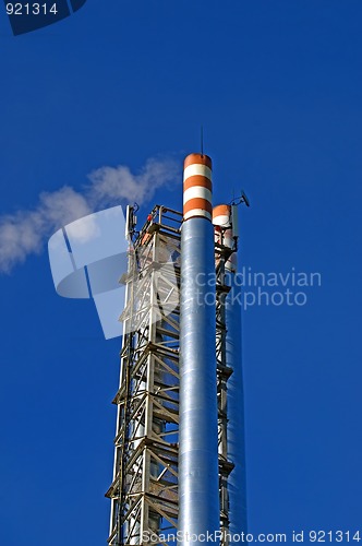 Image of Working tube gas boiler-house