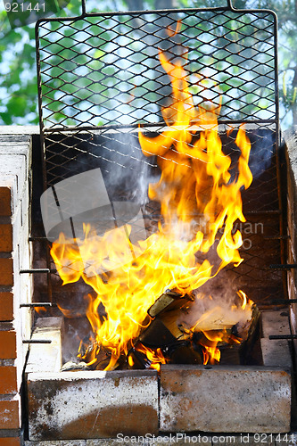 Image of grill flame