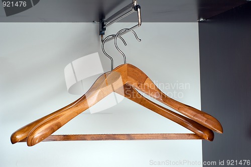 Image of Hangers in closet