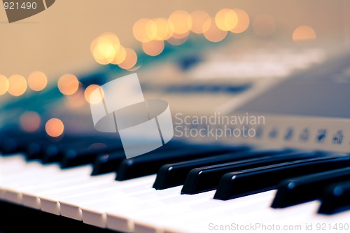 Image of Musical lights bokeh