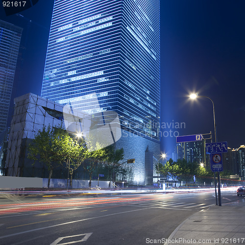 Image of light trails