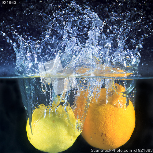 Image of lemon and water