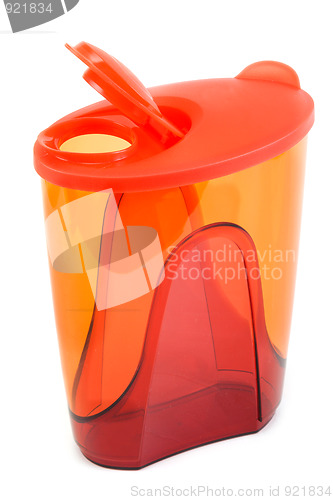 Image of Red plastic pitcher