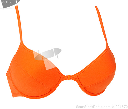 Image of Orange bra in volume on parabosom