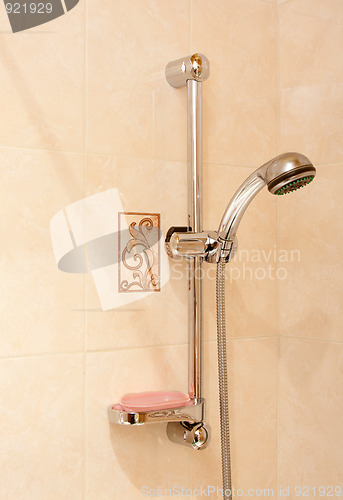 Image of Bathroom room chromed shower