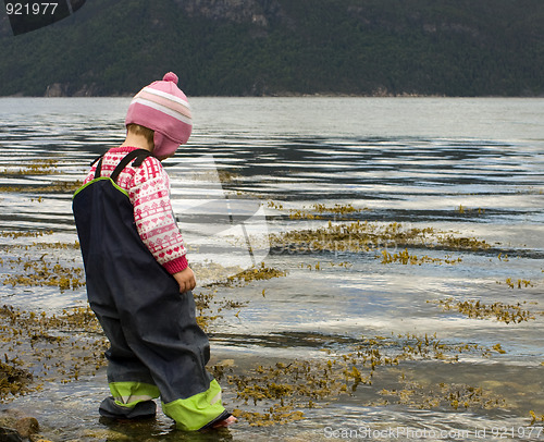 Image of Child wading