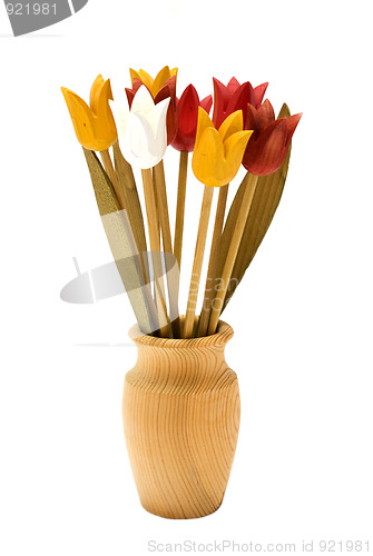 Image of Wooden flowers