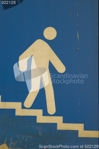 Image of sign for pedestrians