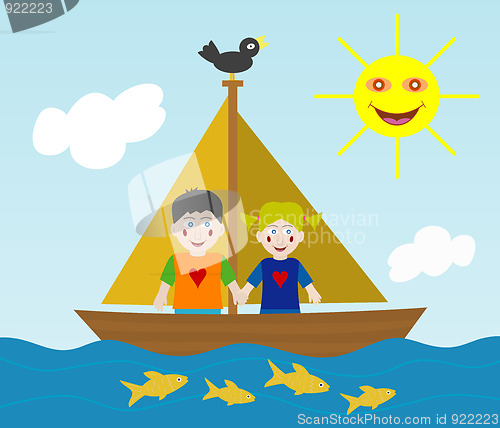 Image of Kids sailing adventure