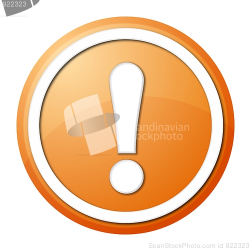 Image of orange exclamation point button