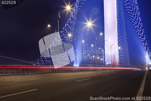 Image of bridge night